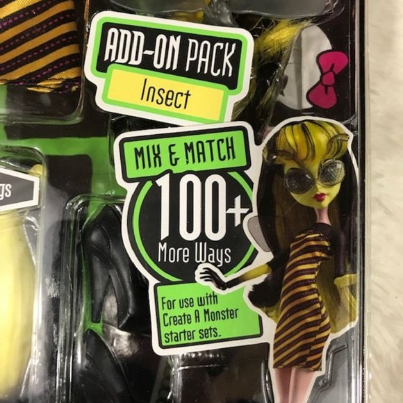 NWOT Monster High Create-A-Monster INSECT Add-on Pack - Picture 5 of 7